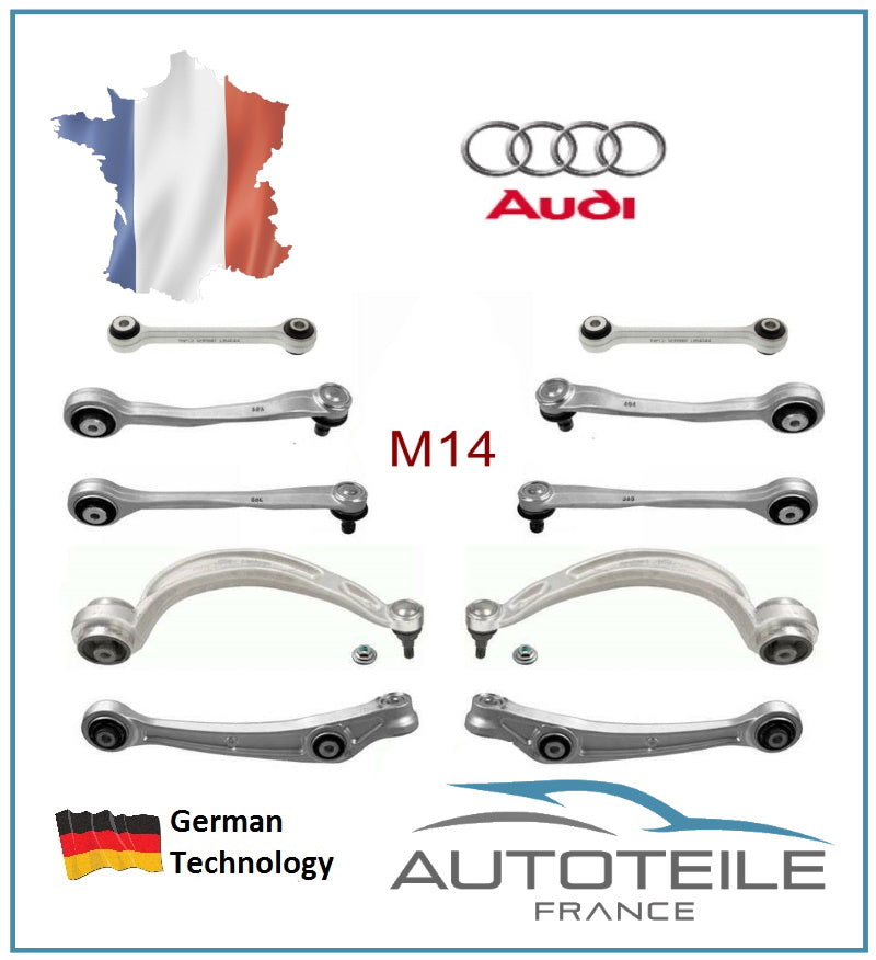 Kit de suspension avant 10 pièces AUDI A4 (B8,8K), A5, Q5 // (M14)