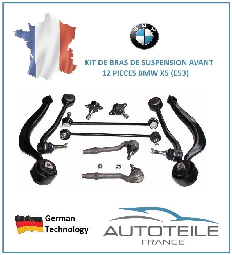 Kit de suspension avant 12 pièces BMW X5 (E53)